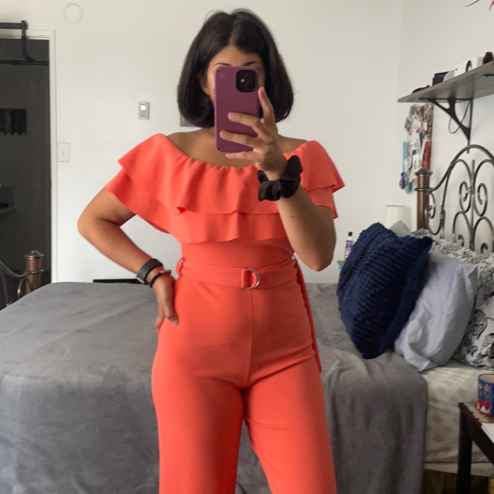 One piece peach colored great condition no flaws
